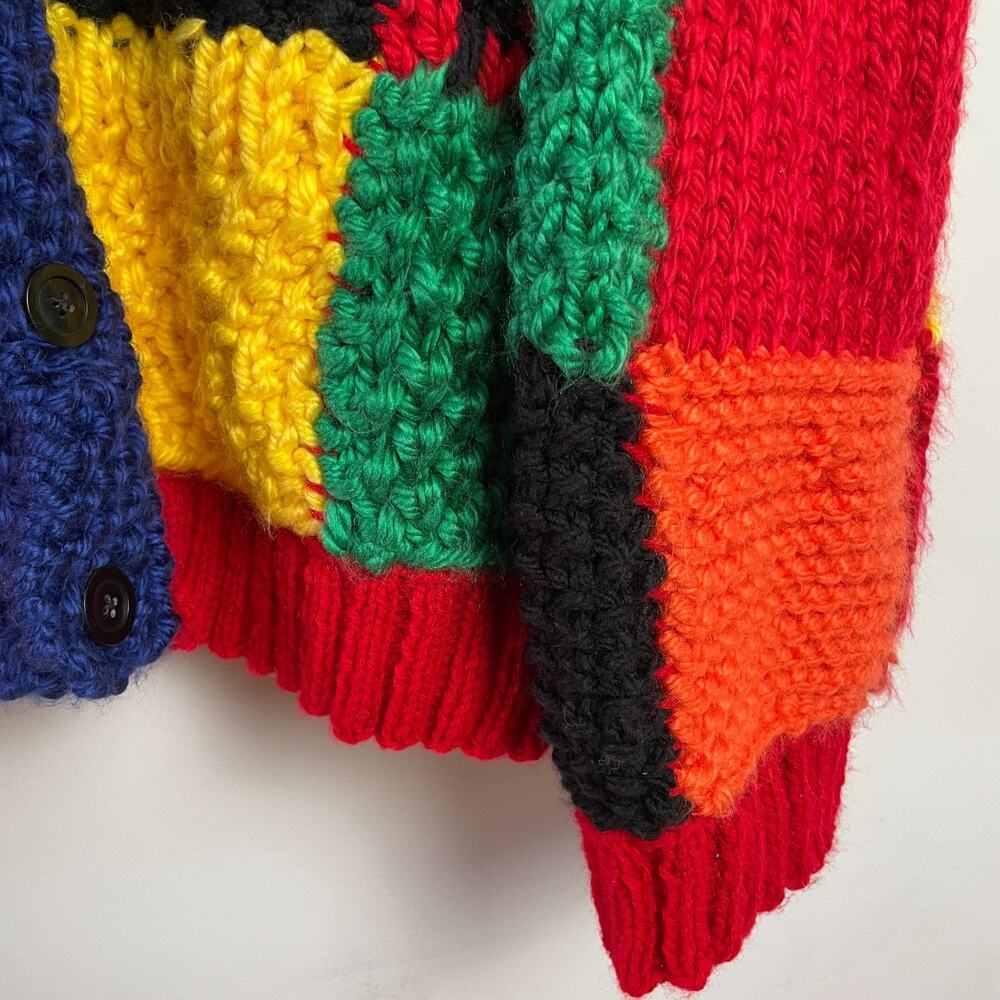 Patchwork Chunky Handknit Harry Styles Cardigan J… - image 4